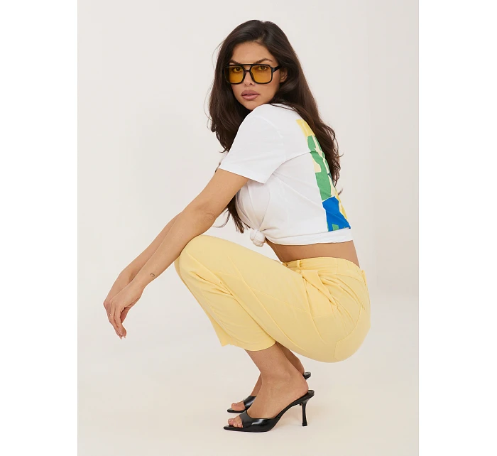 IT kalhoty SP FL8916 1.60 světle žlutá