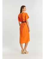 Monnari Šaty Viskózové šaty s páskem Orange