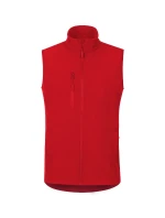 Trail softshellová vesta pánská červená
