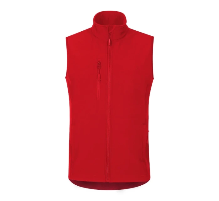 Trail softshellová vesta pánská červená