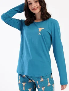 Dámské pyžamo dlouhé Malá žirafa