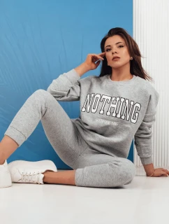 Dámská tepláková souprava NOTHING light grey FashionStreet AY0761