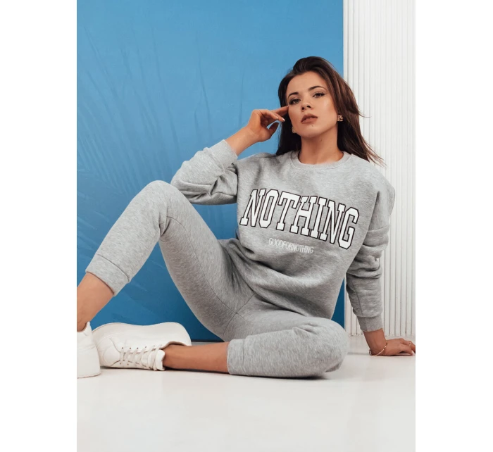 Dámská tepláková souprava NOTHING light grey FashionStreet AY0761