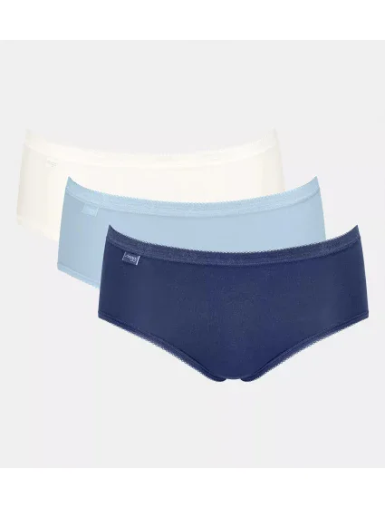 Dámské kalhotky Basic+ Midi C3P - UNKNOWN - kombinace modré V020 - SLOGGI Dámské kalhotky Basic+ Midi C3P - UNKNOWN - kombinace modré V020 - SLOGGI