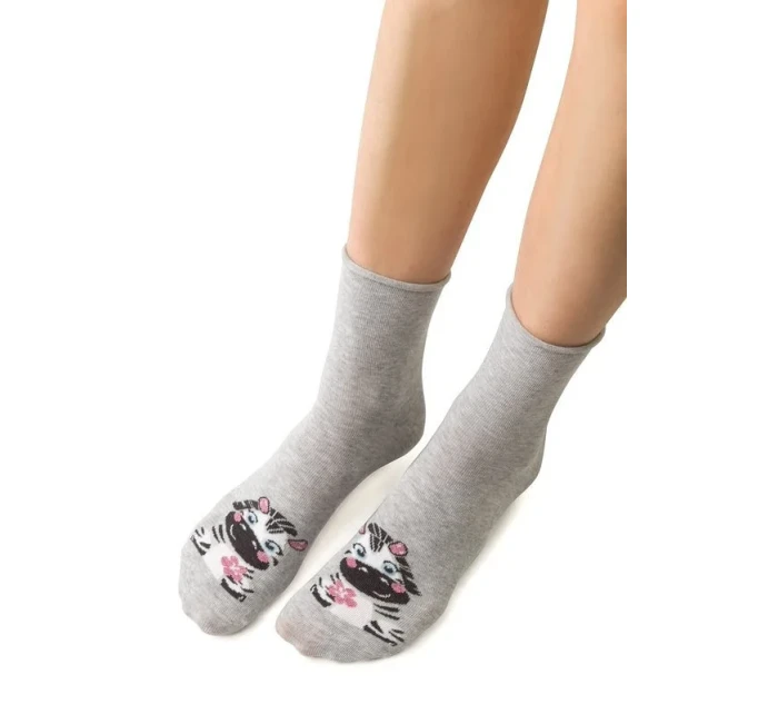 Vzorované netlačící ponožky Steven art.099 35-40