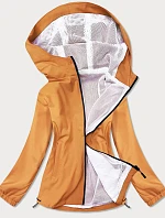 Letní dámská bunda v barvě kurkumy s podšívkou (HH036-10)