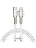 BASEUS USB-C LIGHTNING KABEL CAFULE PD 1M BÍLÝ
