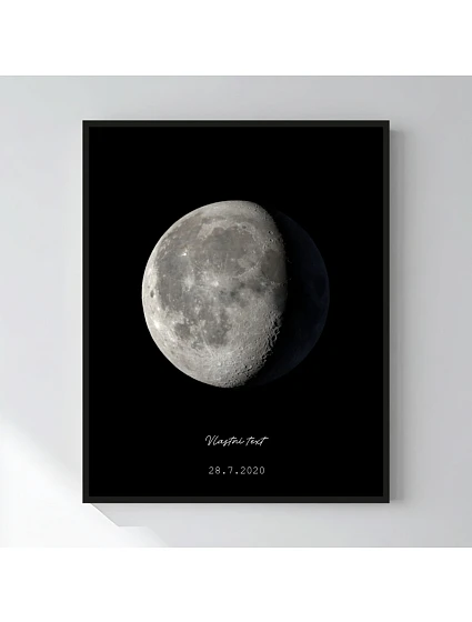 Personalizovaný magický fotoobraz v rámu - 40x50 - měsíční fáze Personalizovaný magický fotoobraz v rámu - 40x50 - měsíční fáze