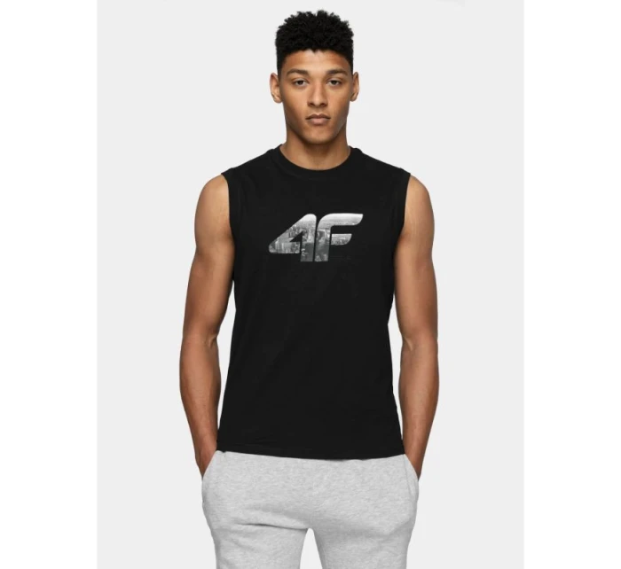 Pánské tričko bez rukávů 4F 4FWSS25TSLEM287-20S Pánské tričko bez rukávů 4F 4FWSS25TSLEM287-20S