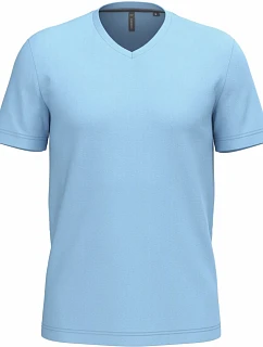 Kariban K 357 Pánské tričko s výstřihem do V 20.K357 sky blue