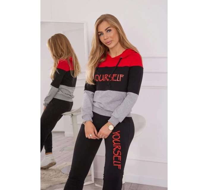 Sada s potiskem Sám červený+černý Sada s potiskem Sám červený+černý