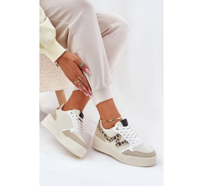 Dámské Sportovní Boty Na Platformě Leopardí Béžové Lorori Dámské Sportovní Boty Na Platformě Leopardí Béžové Lorori