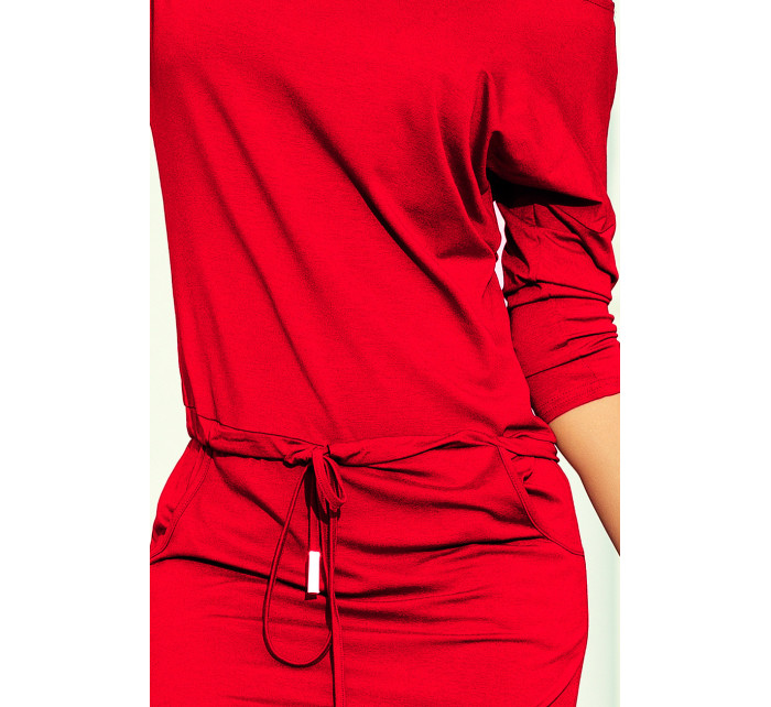 Sportovní šaty s kapsami Numoco - červené