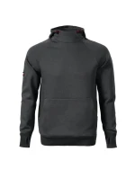 Pánská mikina s kapucí model 21822091 Tmavě šedá - Rimeck Pánská mikina s kapucí model 21822091 Tmavě šedá - Rimeck