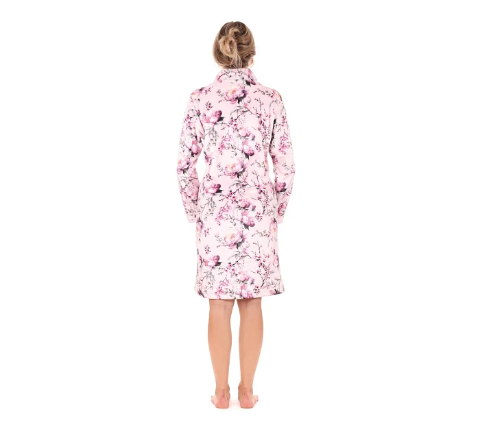 Dámský župan model 22064245 se zipem pink - Vestis Dámský župan model 22064245 se zipem pink - Vestis