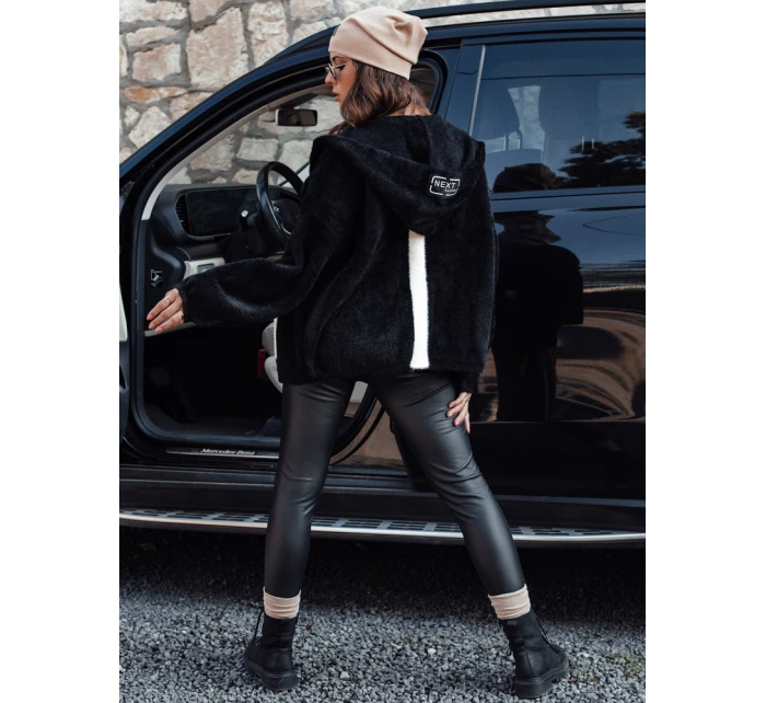 Dámská bunda z alpaky s kapucí černá Dstreet model 21980939 - FashionStreet