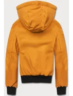 Pánská žlutá sportovní bunda s kapucí model 18311037 - J.STYLE Pánská žlutá sportovní bunda s kapucí model 18311037 - J.STYLE