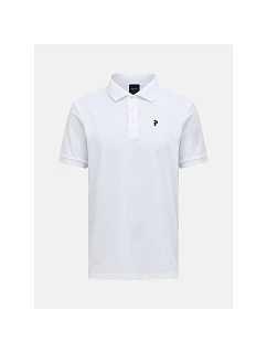 Pánské tričko PEAK PERFORMANCE M Vespar Polo, bílá barva