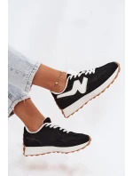 Dámské sportovní boty na platformě černé Janelora