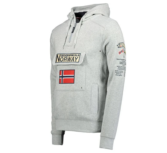 Pánská mikina 100 M WU4184H/GN B šedá - Geographical Norway