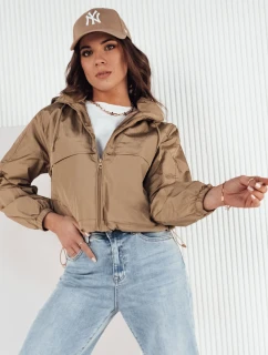 Dámská přechodná bunda s kapucí béžová Dstreet model 21974306 - FashionStreet