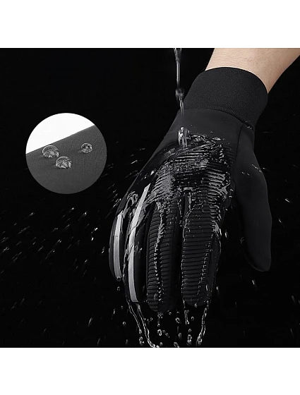 protiskluzové sportovní rukavice pro telefon  černé model 22083411 - Hurtel