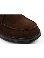 buty męskie skórzane brązowe na model 22556217 - Lee Cooper