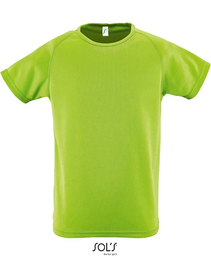 SOL'S Sporty Kids Dětské raglánové sportovní tričko 25.1166 apple green SOL'S Sporty Kids Dětské raglánové sportovní tričko 25.1166 apple green