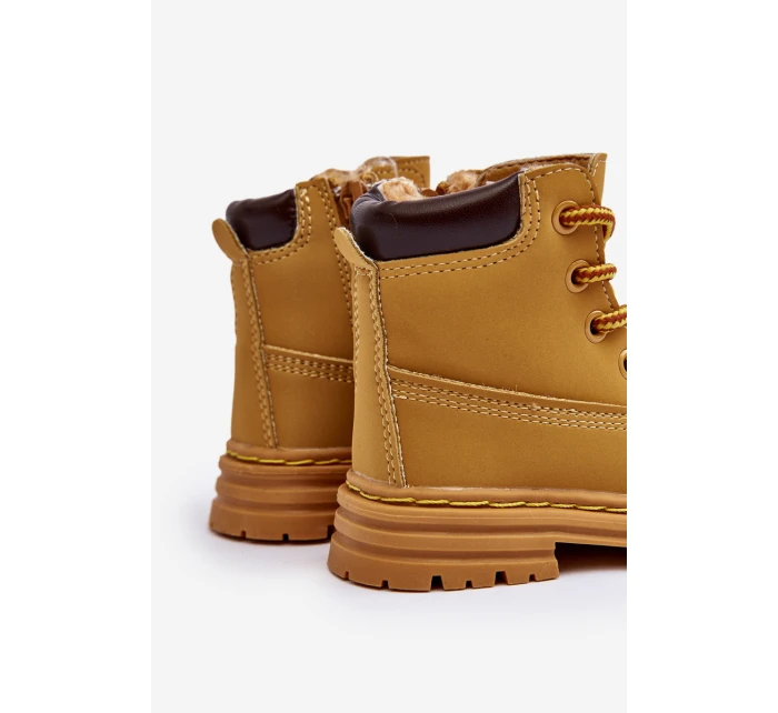 Dětské Trapery Botky Na Zip Camel model 21639884 - Boto