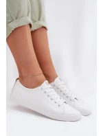 Dámské tenisky z eko kůže Big Star model 22009843 Bílé - Big Star Shoes