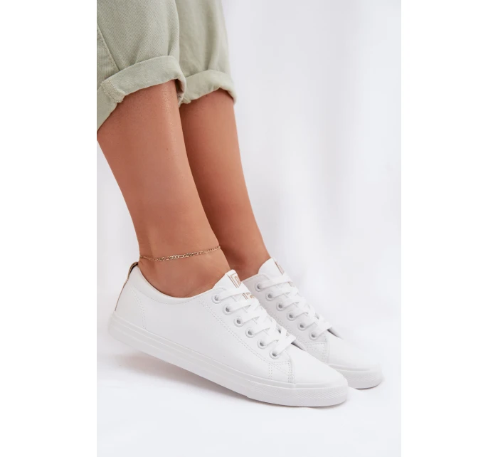 Dámské tenisky z eko kůže Big Star model 22009843 Bílé - Big Star Shoes
