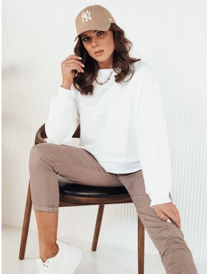 Dámská mikina LORAN bílá FashionStreet BY1251