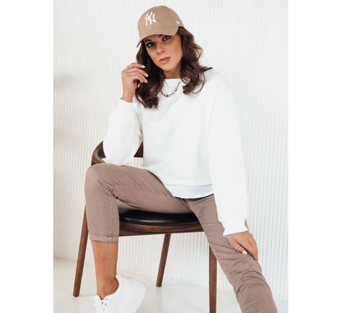 Dámská mikina LORAN bílá FashionStreet BY1251