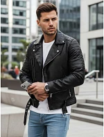 Kurtka męska skórzana czarna model 22046042 - FashionStreet