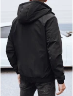 Pánská přechodná bunda černá FashionStreet TX5031 Pánská přechodná bunda černá FashionStreet TX5031