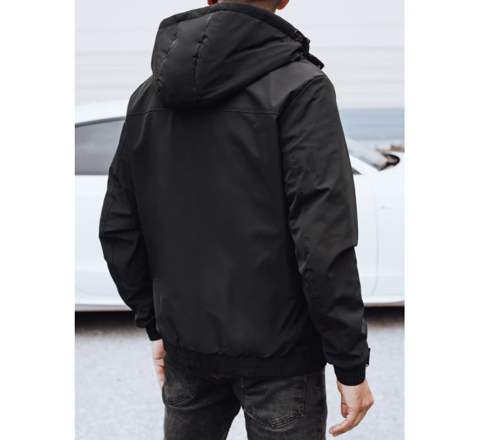 Pánská přechodná bunda černá FashionStreet TX5031 Pánská přechodná bunda černá FashionStreet TX5031