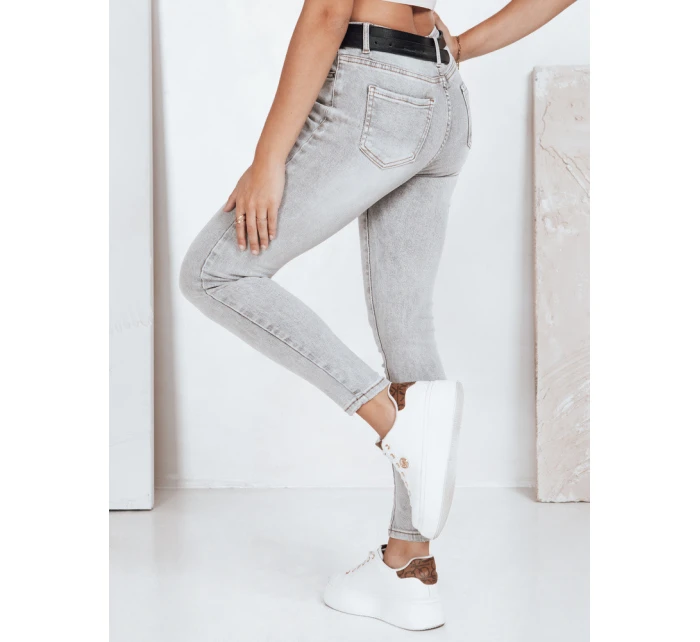 Dámské šedé džíny FashionStreet UY2802