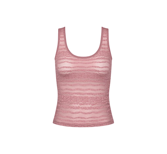 Dámská podprsenka FREE Evolve Tank Top Lace - tm. růžové 7836 - SLOGGI