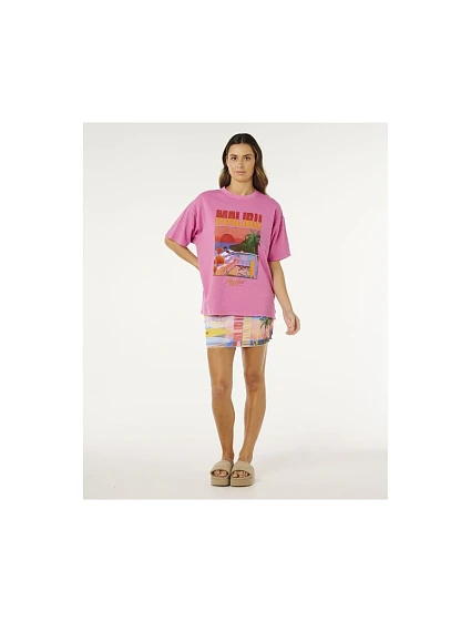 Koszulka damska model 22245811 O Heritage Tee różowa - Rip Curl