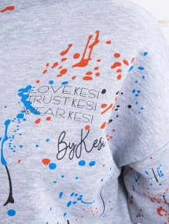 Izolovaná sada s barevným potiskem šedá