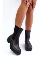 Matové Kalhoty Botky Big Star MM274695 Černé