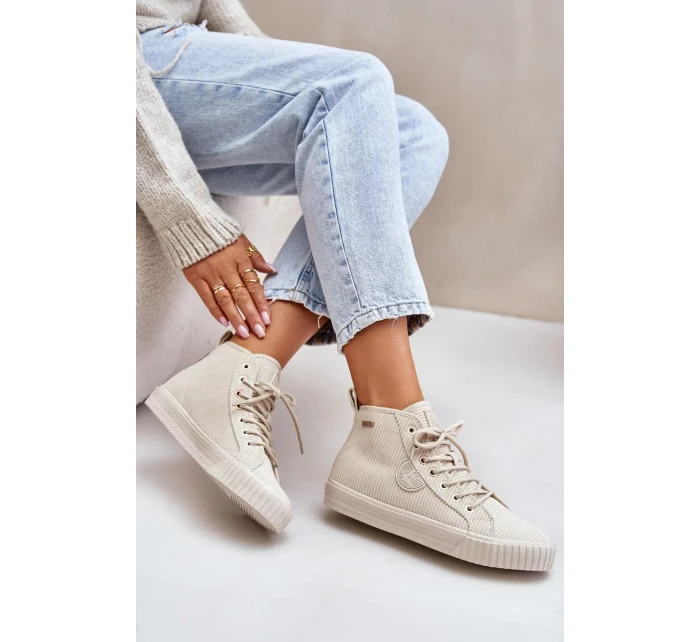 Zateplené model 20653417 Tenisky Dámské Big Star HiPoly System Béžové - Big Star Shoes Zateplené model 20653417 Tenisky Dámské Big Star HiPoly System Béžové - Big Star Shoes