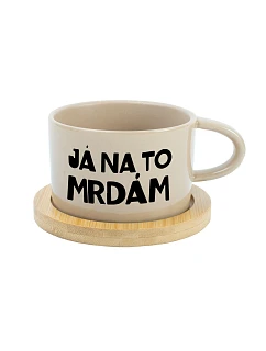 JÁ NA TO MRDÁM - krémový hrníček makronka 200 ml