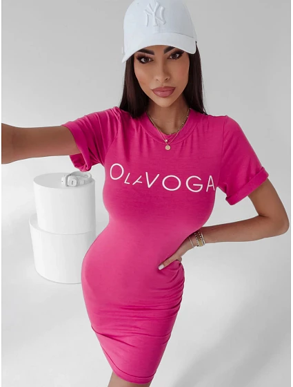 Dámské šaty model 18503370 fuchsiové - Ola Voga