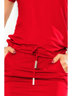 Červené dámské sportovní šaty s krátkými rukávy model 7213737 - numoco