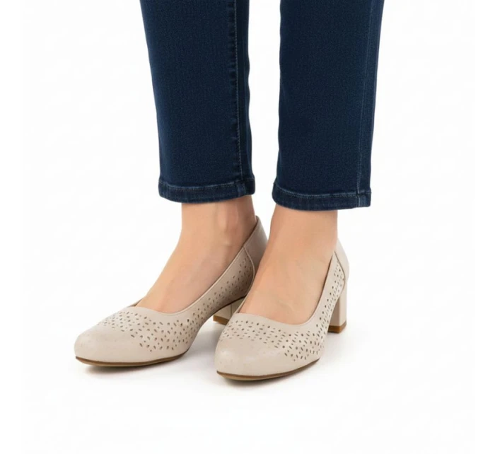 damskie na beżowe Sergio model 22034151 - LEONE