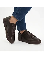 Pánské kožené polobotky – hnědé tenisky Filippo MP8274 Pánské kožené polobotky – hnědé tenisky Filippo MP8274