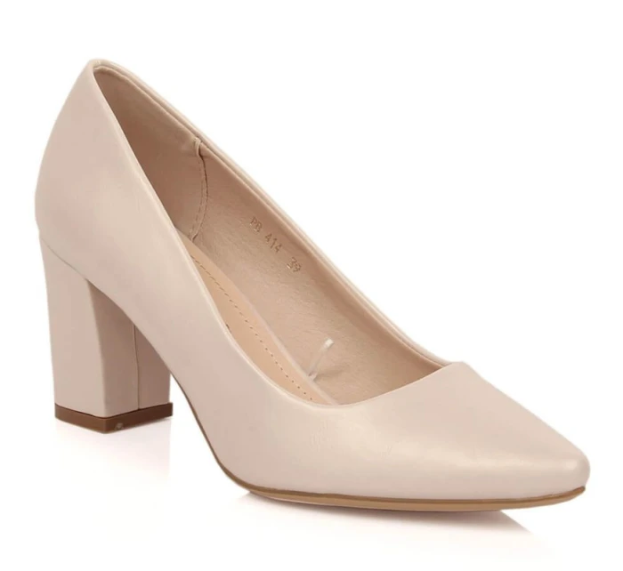 Sergio Leone W SK403C béžové perleťové lodičky na jehle Sergio Leone W SK403C béžové perleťové lodičky na jehle