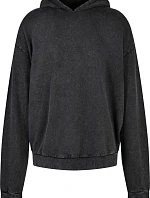 Build your Brand BY 191 Pánská oversize mikina s kapucí "Acid Wash" 56.0191 black