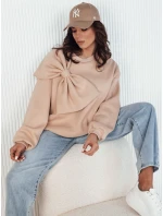 Dámská oversize mikina BOWLOOP beige FashionStreet BY1262